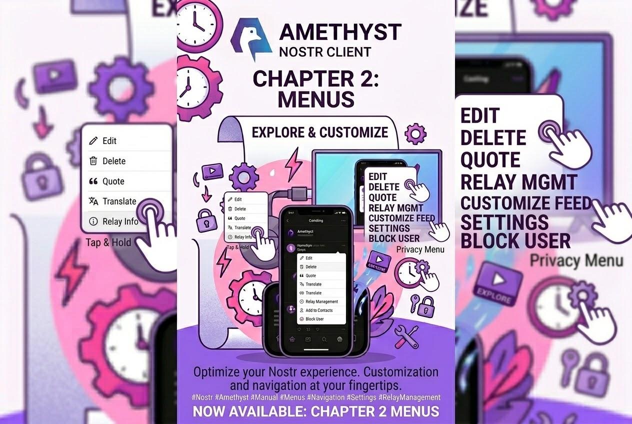Cover image for Amethyst Manual - Chapter 2: Menus