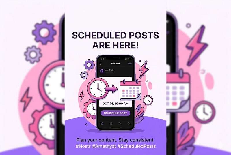 Cover image for Schedule posts for later in Amethyst